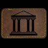Faux Leather Engravable Patch - Round-Corner Rectangular Thumbnail