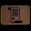 Faux Leather Engravable Patch - Round-Corner Rectangular Thumbnail