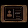 Faux Leather Engravable Patch - Round-Corner Rectangular Thumbnail