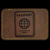 Faux Leather Engravable Patch - Round-Corner Rectangular Thumbnail