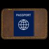 Faux Leather Engravable Patch - Round-Corner Rectangular Thumbnail