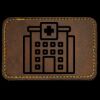 Faux Leather Engravable Patch - Round-Corner Rectangular Thumbnail