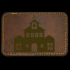 Faux Leather Engravable Patch - Round-Corner Rectangular Thumbnail