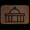 Faux Leather Engravable Patch - Round-Corner Rectangular Thumbnail