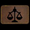 Faux Leather Engravable Patch - Round-Corner Rectangular Thumbnail