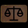 Faux Leather Engravable Patch - Round-Corner Rectangular Thumbnail