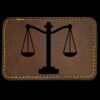 Faux Leather Engravable Patch - Round-Corner Rectangular Thumbnail
