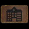 Faux Leather Engravable Patch - Round-Corner Rectangular Thumbnail