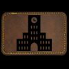 Faux Leather Engravable Patch - Round-Corner Rectangular Thumbnail
