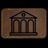 Faux Leather Engravable Patch - Round-Corner Rectangular Thumbnail