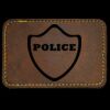 Faux Leather Engravable Patch - Round-Corner Rectangular Thumbnail