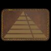Faux Leather Engravable Patch - Round-Corner Rectangular Thumbnail