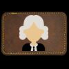 Faux Leather Engravable Patch - Round-Corner Rectangular Thumbnail