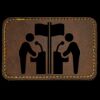 Faux Leather Engravable Patch - Round-Corner Rectangular Thumbnail