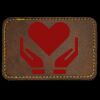 Faux Leather Engravable Patch - Round-Corner Rectangular Thumbnail