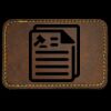 Faux Leather Engravable Patch - Round-Corner Rectangular Thumbnail