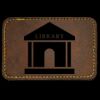 Faux Leather Engravable Patch - Round-Corner Rectangular Thumbnail