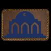 Faux Leather Engravable Patch - Round-Corner Rectangular Thumbnail