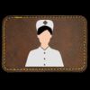 Faux Leather Engravable Patch - Round-Corner Rectangular Thumbnail
