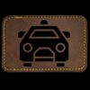 Faux Leather Engravable Patch - Round-Corner Rectangular Thumbnail