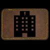 Faux Leather Engravable Patch - Round-Corner Rectangular Thumbnail