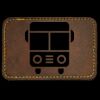 Faux Leather Engravable Patch - Round-Corner Rectangular Thumbnail