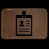 Faux Leather Engravable Patch - Round-Corner Rectangular Thumbnail