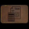 Faux Leather Engravable Patch - Round-Corner Rectangular Thumbnail