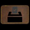Faux Leather Engravable Patch - Round-Corner Rectangular Thumbnail