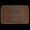 Faux Leather Engravable Patch - Round-Corner Rectangular Thumbnail