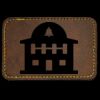 Faux Leather Engravable Patch - Round-Corner Rectangular Thumbnail
