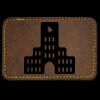 Faux Leather Engravable Patch - Round-Corner Rectangular Thumbnail