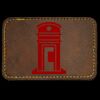 Faux Leather Engravable Patch - Round-Corner Rectangular Thumbnail