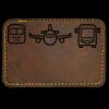 Faux Leather Engravable Patch - Round-Corner Rectangular Thumbnail