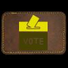 Faux Leather Engravable Patch - Round-Corner Rectangular Thumbnail