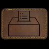 Faux Leather Engravable Patch - Round-Corner Rectangular Thumbnail