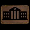 Faux Leather Engravable Patch - Round-Corner Rectangular Thumbnail