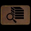 Faux Leather Engravable Patch - Round-Corner Rectangular Thumbnail