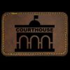 Faux Leather Engravable Patch - Round-Corner Rectangular Thumbnail