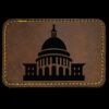 Faux Leather Engravable Patch - Round-Corner Rectangular Thumbnail
