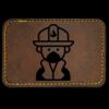 Faux Leather Engravable Patch - Round-Corner Rectangular Thumbnail