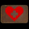 Faux Leather Engravable Patch - Round-Corner Rectangular Thumbnail