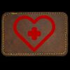 Faux Leather Engravable Patch - Round-Corner Rectangular Thumbnail