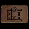 Faux Leather Engravable Patch - Round-Corner Rectangular Thumbnail
