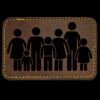 Faux Leather Engravable Patch - Round-Corner Rectangular Thumbnail