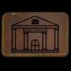 Faux Leather Engravable Patch - Round-Corner Rectangular Thumbnail