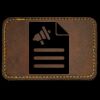 Faux Leather Engravable Patch - Round-Corner Rectangular Thumbnail