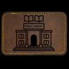 Faux Leather Engravable Patch - Round-Corner Rectangular Thumbnail