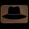 Faux Leather Engravable Patch - Round-Corner Rectangular Thumbnail