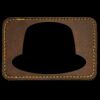 Faux Leather Engravable Patch - Round-Corner Rectangular Thumbnail